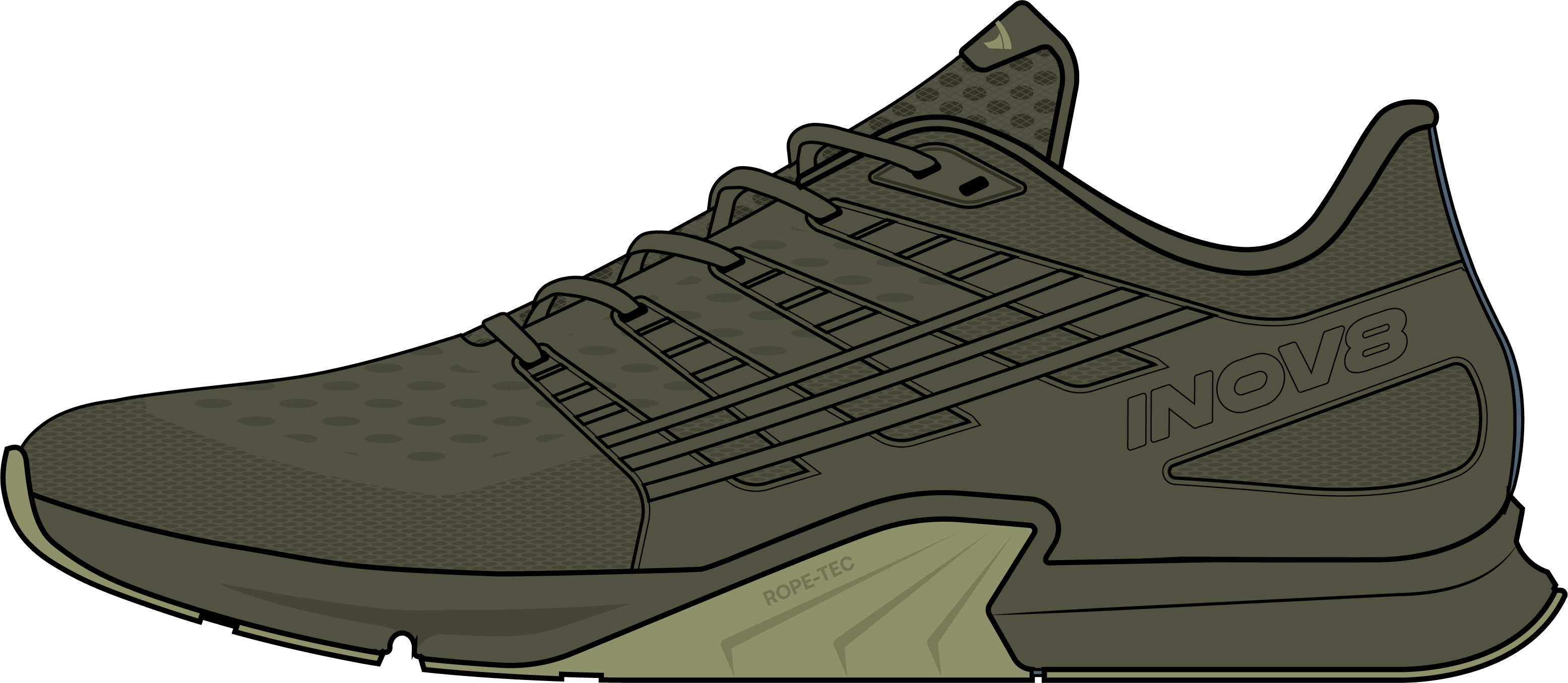 Image Inov8  F-Lite  Homme VERT FONCE/VERT M12.5